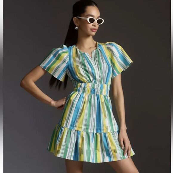 NWT Anthropologie The Somerset Mini Dress XS - Picture 1 of 13